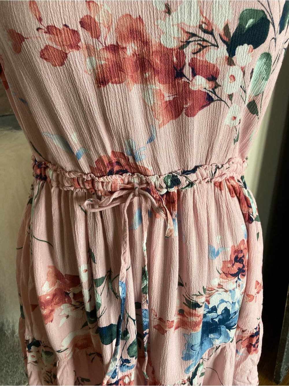 Band Of Gypsies Floral Sleeveless Mini Dress Western Boho - Picture 4 of 9